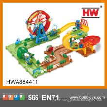 Nouveau design 60PCS B / O Ferris Wheel Park Puzzle Train Track Toys